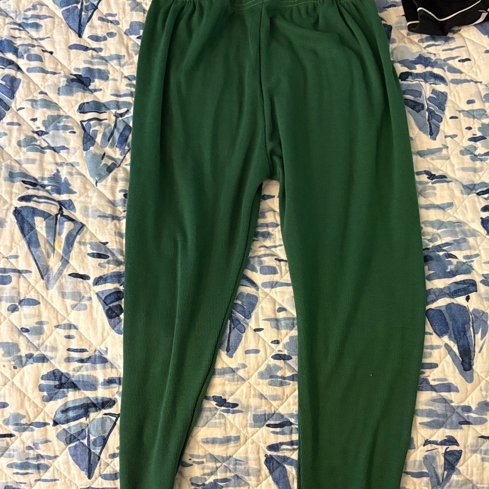 Forest Green Fleece Jogger Pants